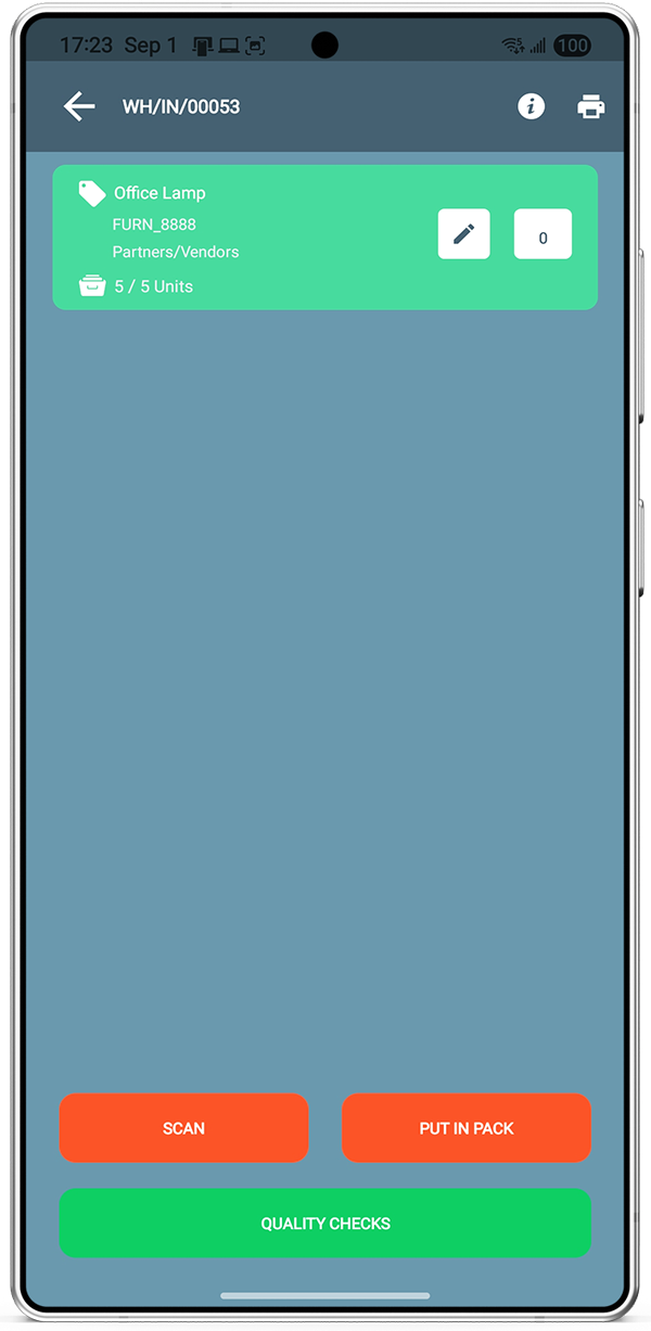 Quality check prompt