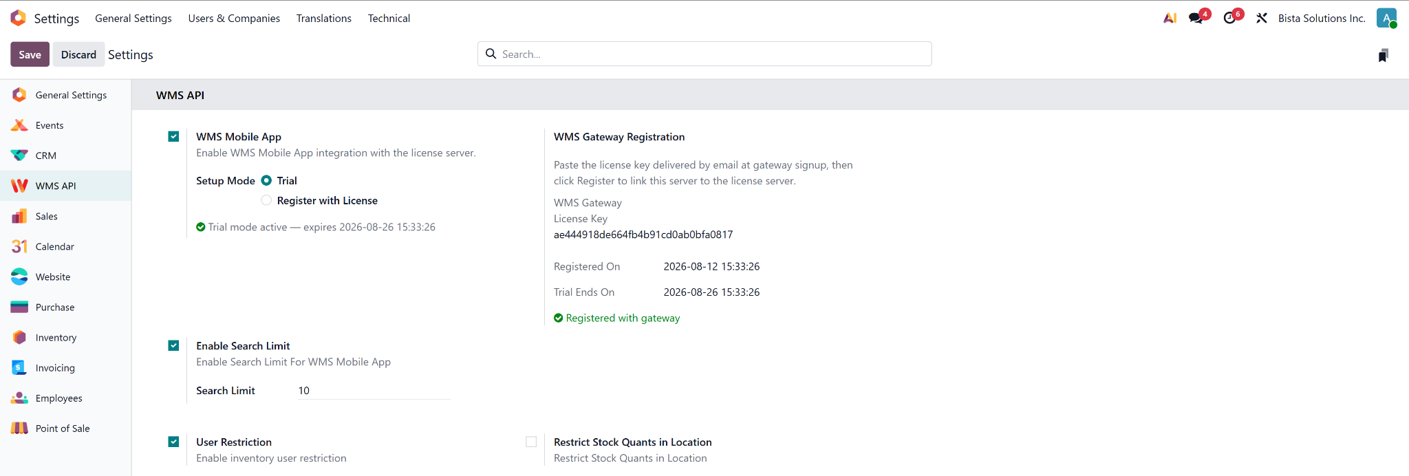 Trial License Setup
